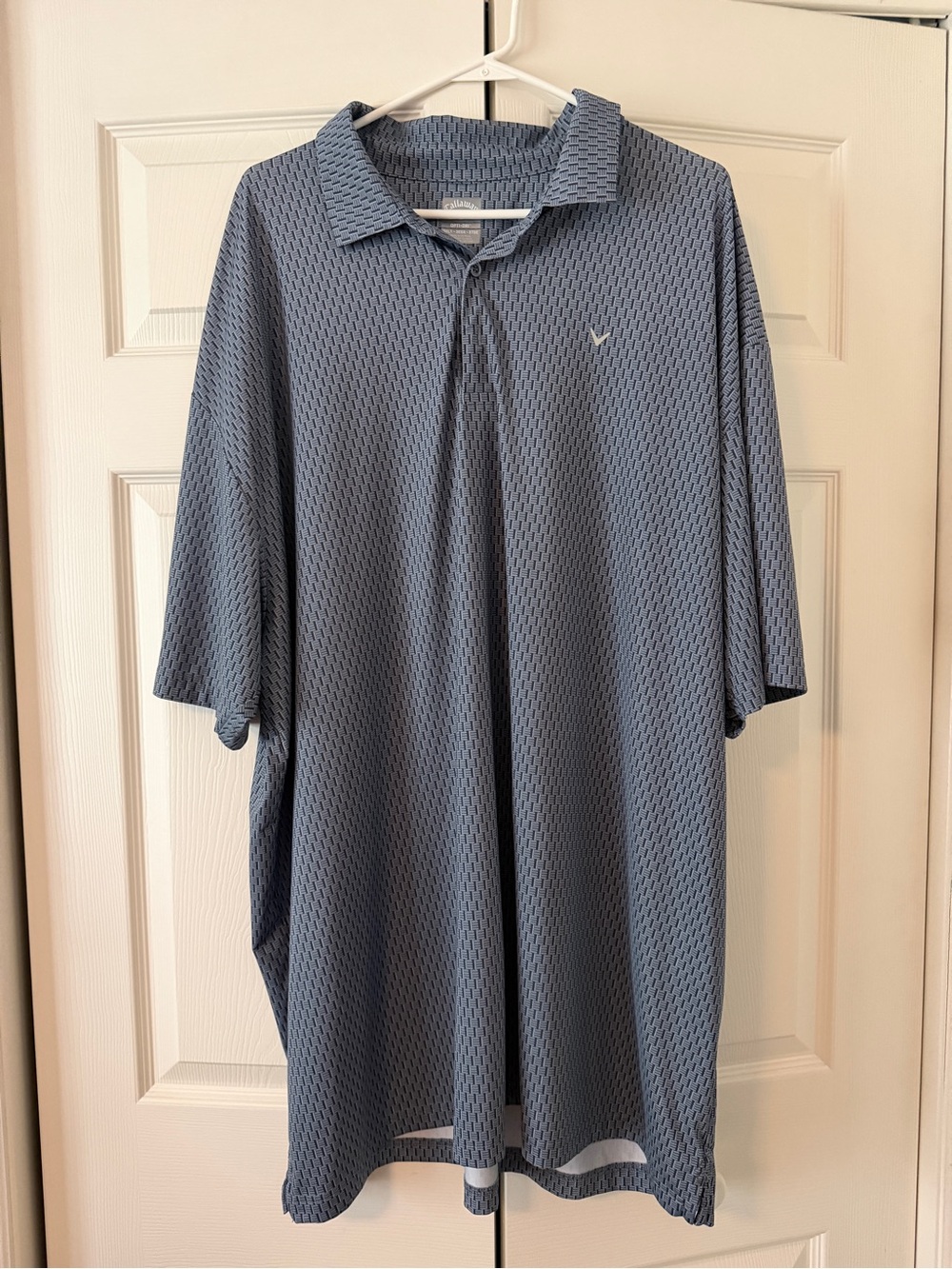 Callaway Steel Blue Textured Golf Polo